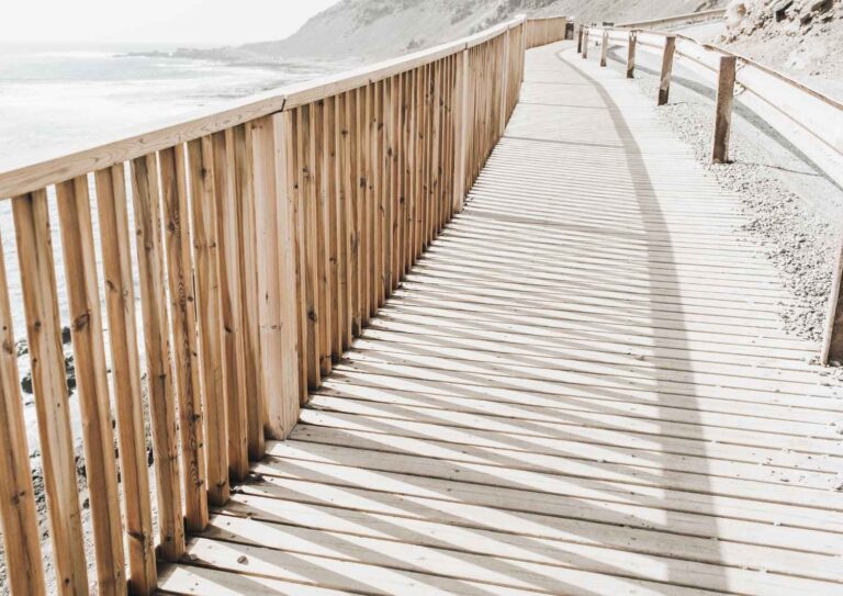 Wooden boardwalk leading forward — representing clear financial direction and growth for families.