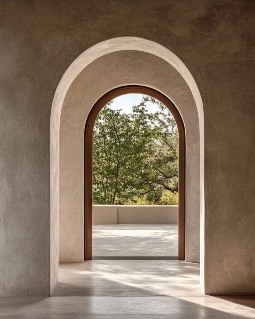Open architectural doorway overlooking nature, symbolising new opportunities through thoughtful financial planning.